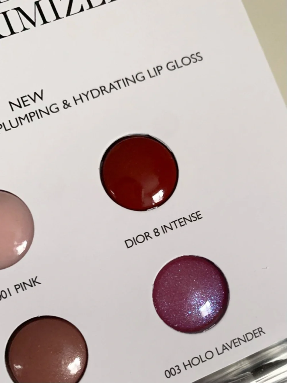 Hold Dior plumping lip gloss kit